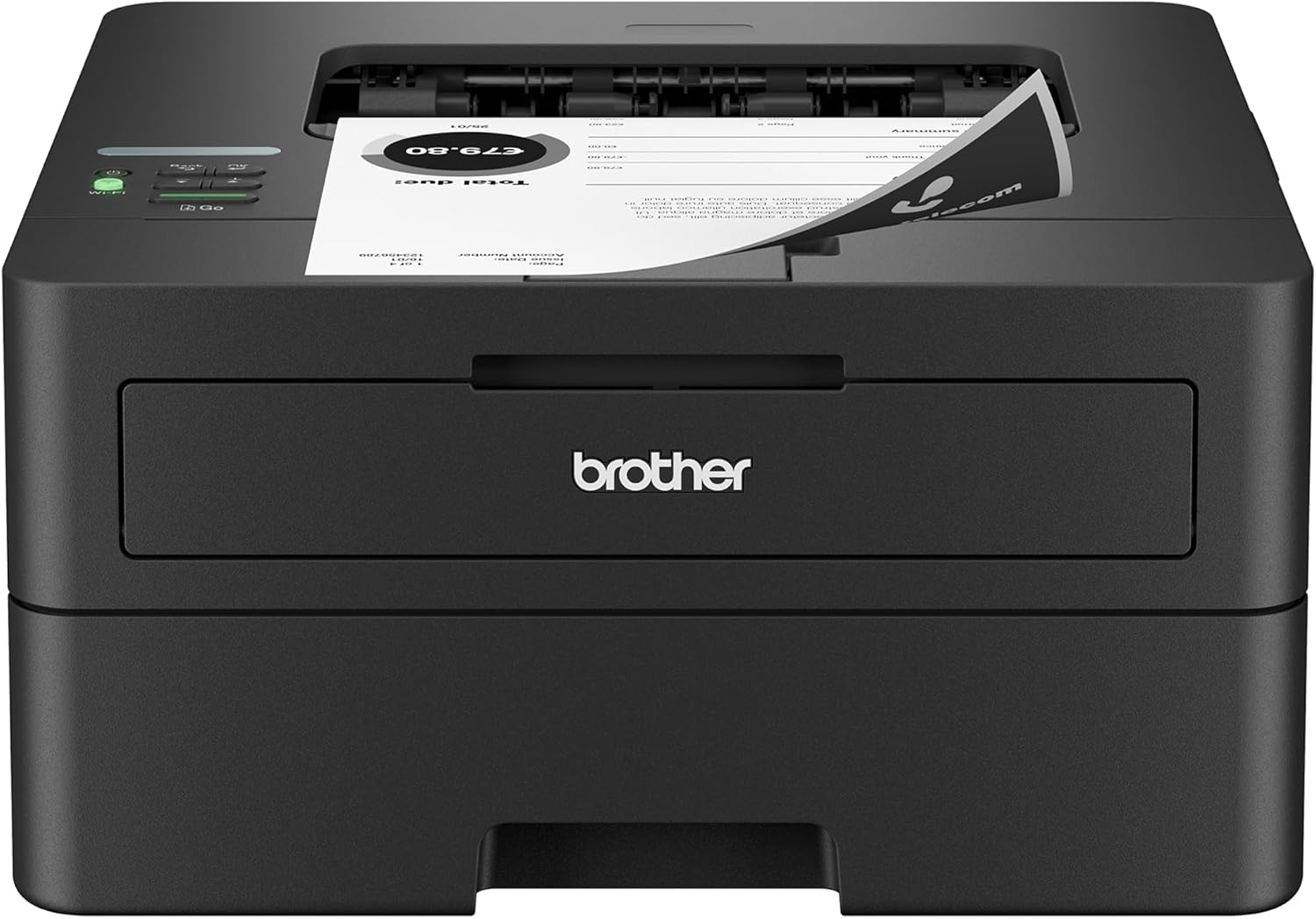 Brother HL-L2460DW Wireless Compact Monochrome Laser Printer with Duplex, Mobile Printing, Black & White Output | Includes Refresh Subscription Trial(1), (Renewed Premium - Refurbished)